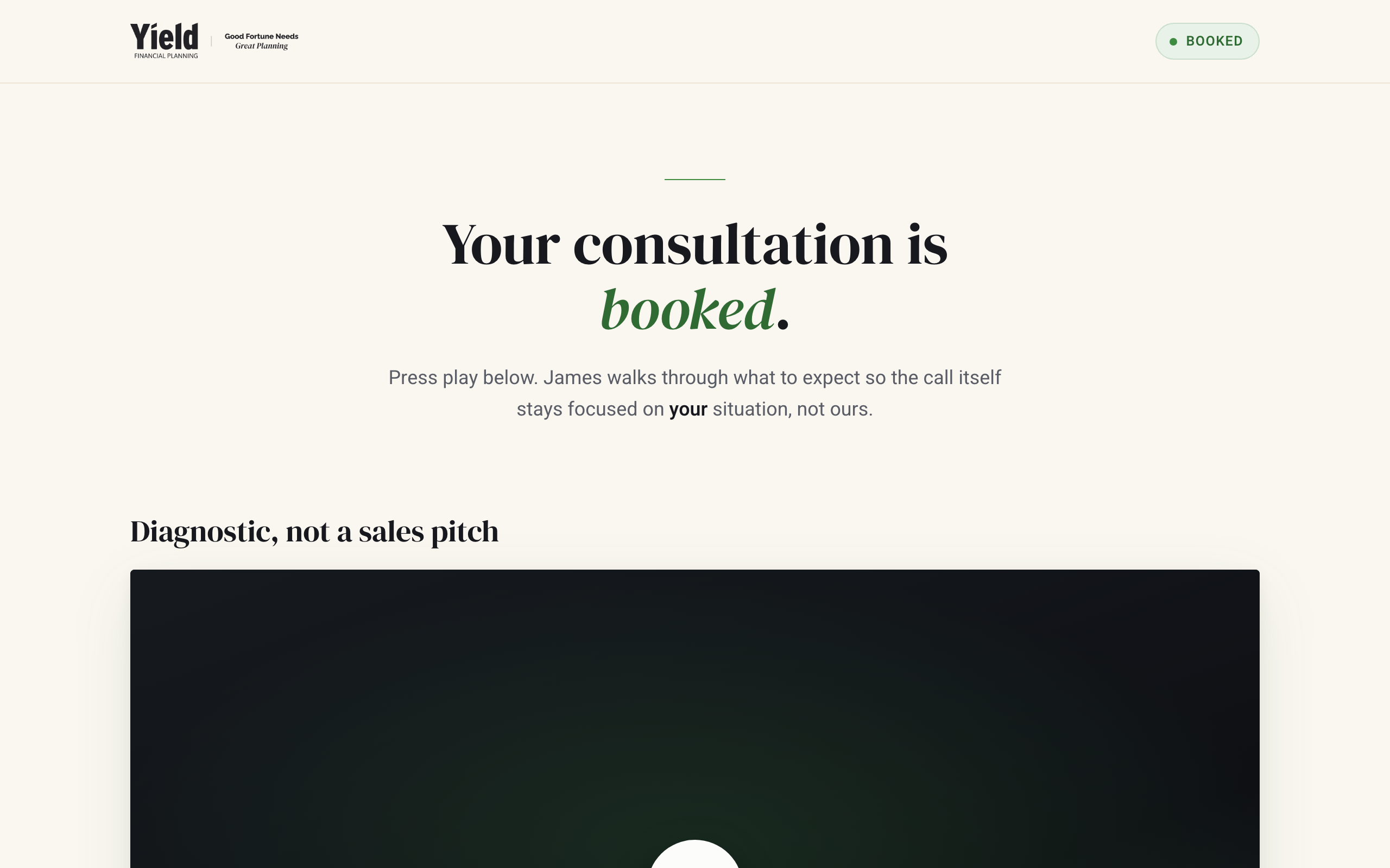 Confirmation page preview